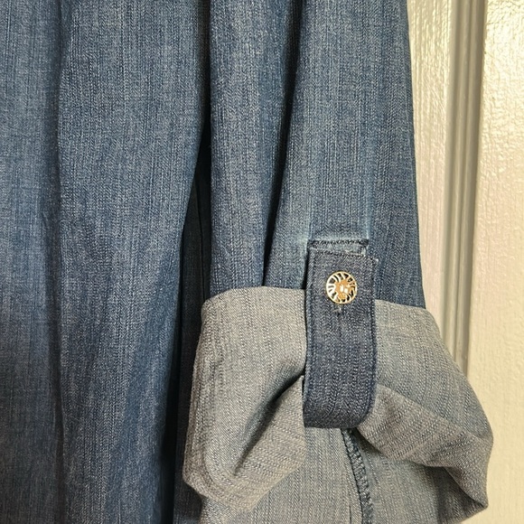 Vintage Anne Klein Soft Denim Sheath Dress Women's Size 10 - Picture 6 of 7